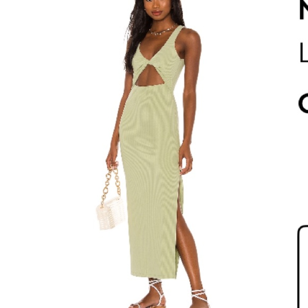 L*Space Backless Dress in Light Olive